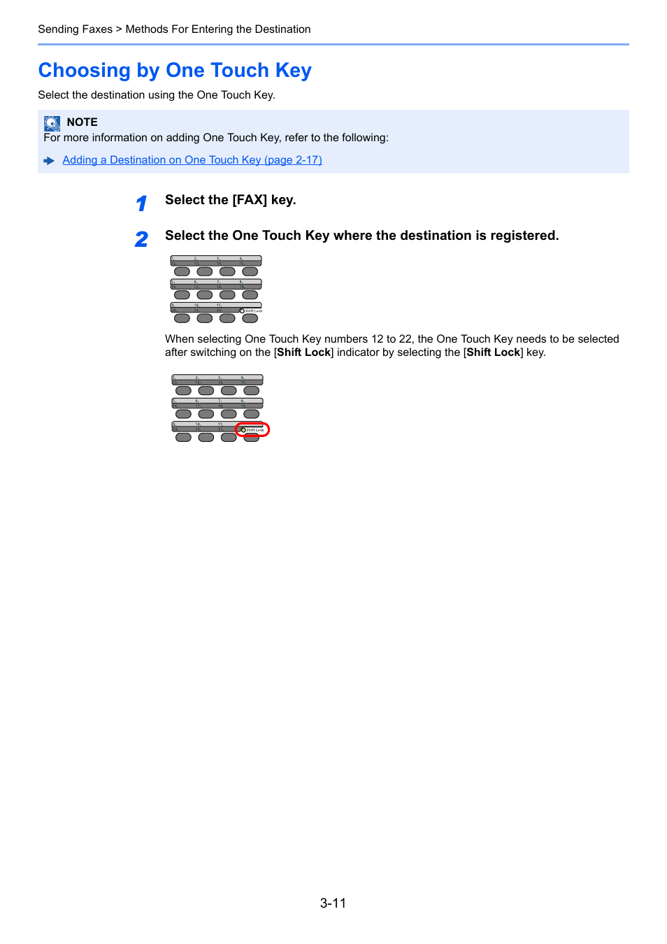 Choosing by one touch key, Choosing by one touch key -11 | TA Triumph-Adler P-C3065 MFP User Manual | Page 42 / 184