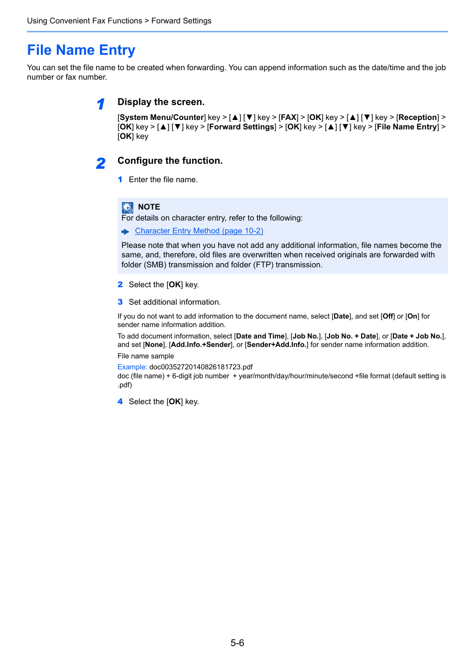 File name entry, File name entry -6 | TA Triumph-Adler P-C3065 MFP User Manual | Page 71 / 184