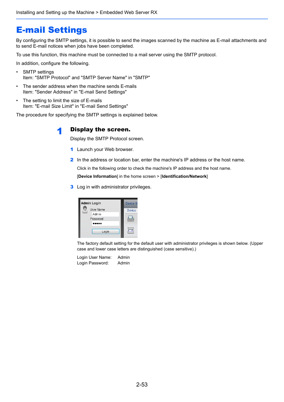 E-mail settings, E-mail settings -53 | TA Triumph-Adler P-C3560i MFP User Manual | Page 100 / 432