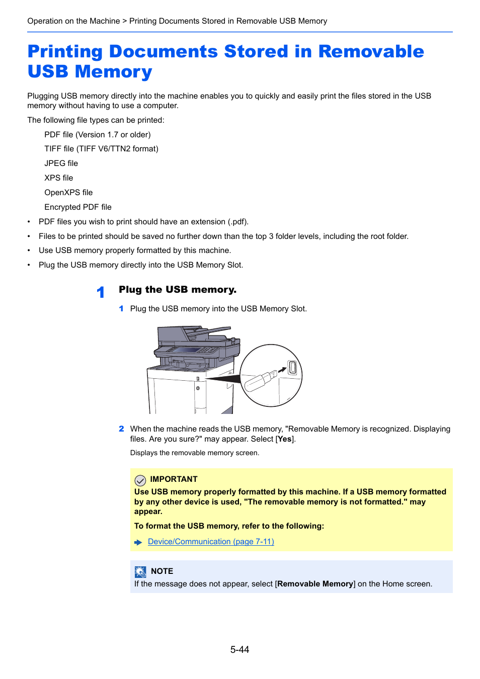 Printing documents stored in removable usb memory, Removable memory box | TA Triumph-Adler P-C3560i MFP User Manual | Page 205 / 432