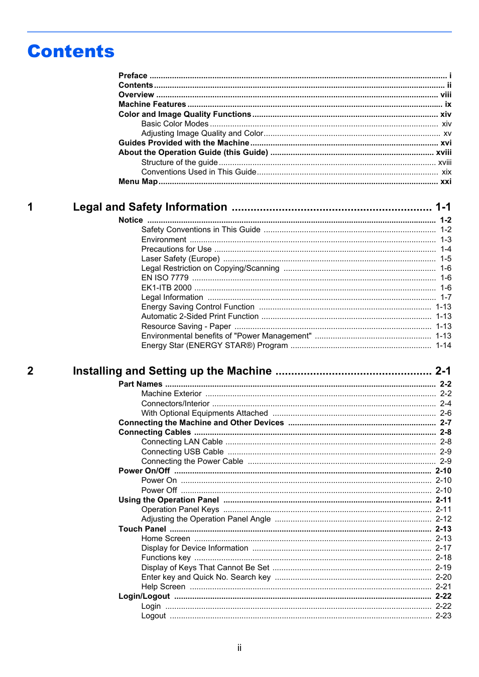 TA Triumph-Adler P-C3560i MFP User Manual | Page 3 / 432