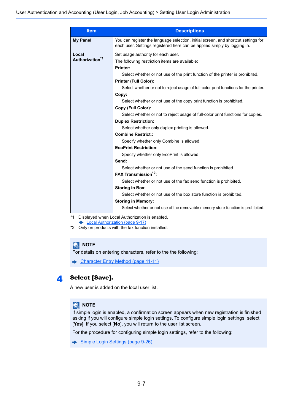 Select [save | TA Triumph-Adler P-C3560i MFP User Manual | Page 304 / 432