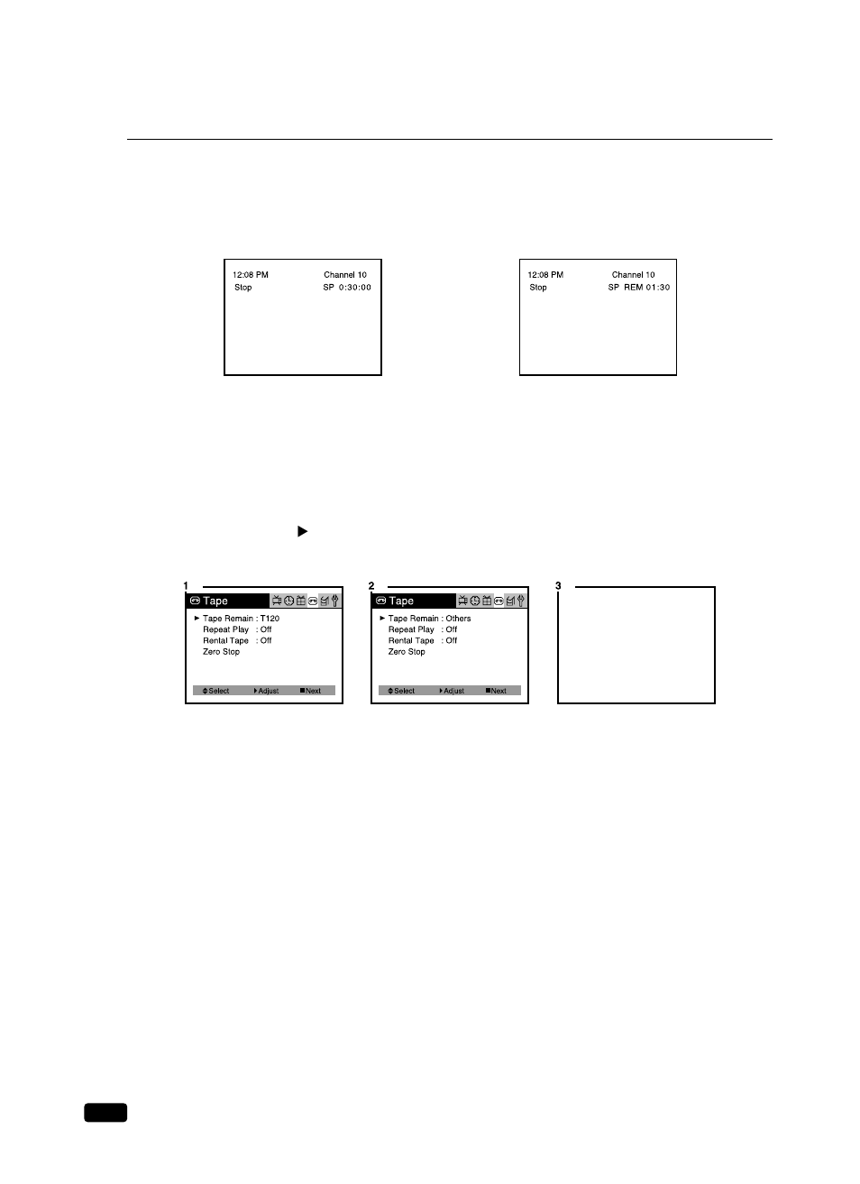 Displaying the tape counter | Daewoo DVQ 14H1FC User Manual | Page 43 / 50