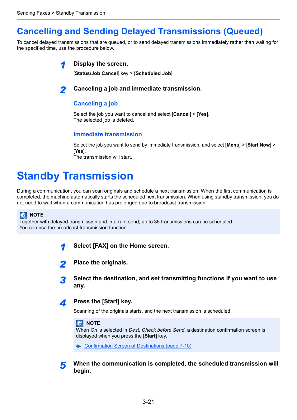 Standby transmission, Standby transmission -21 | TA Triumph-Adler P-C3565i MFP User Manual | Page 52 / 184