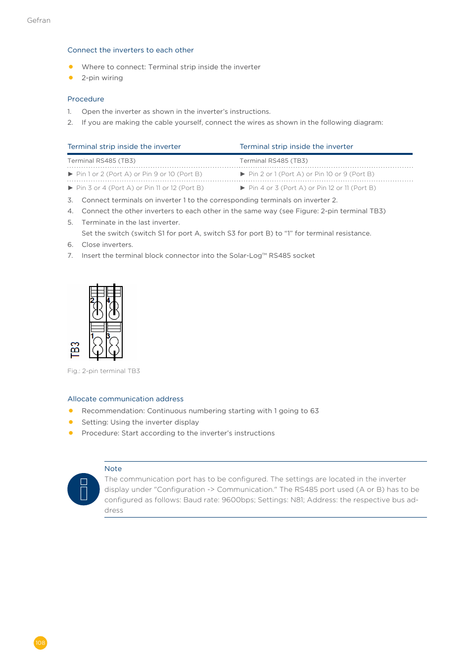 Solare Datensysteme Solar-Log User Manual | Page 108 / 311