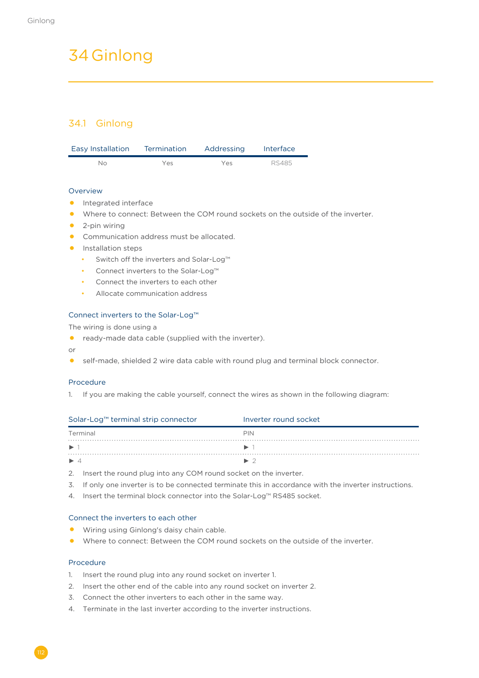 34 ginlong, 34�1 ginlong | Solare Datensysteme Solar-Log User Manual | Page 112 / 311