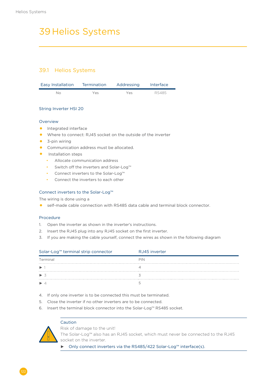 39 helios systems, 39�1 helios systems | Solare Datensysteme Solar-Log User Manual | Page 122 / 311