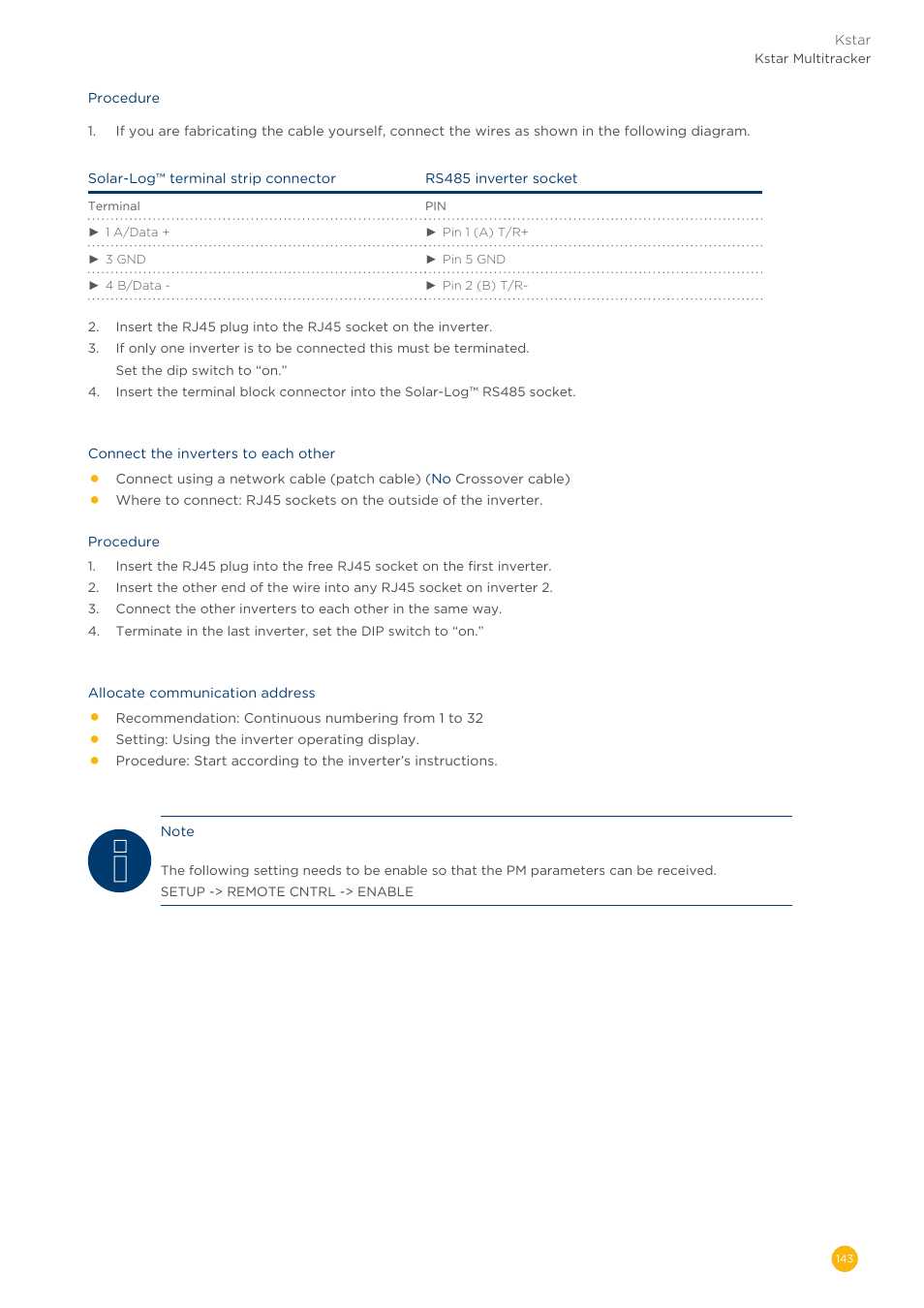 Solare Datensysteme Solar-Log User Manual | Page 143 / 311