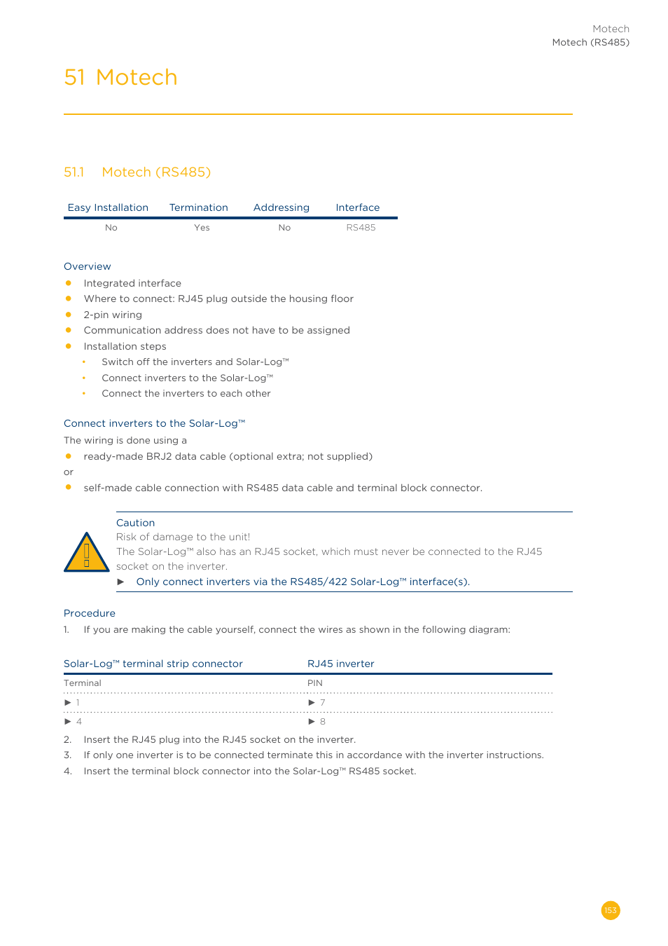 51 motech | Solare Datensysteme Solar-Log User Manual | Page 153 / 311