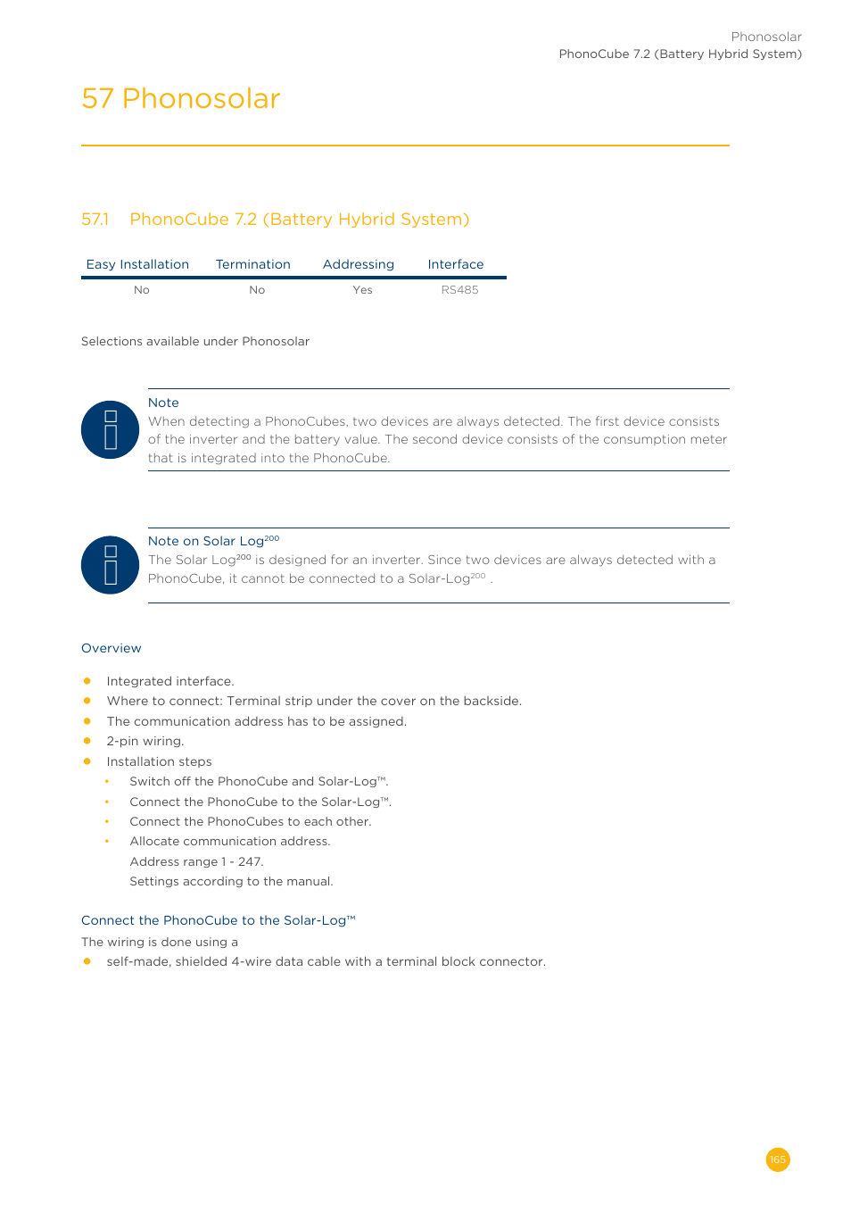 57 phonosolar | Solare Datensysteme Solar-Log User Manual | Page 165 / 311