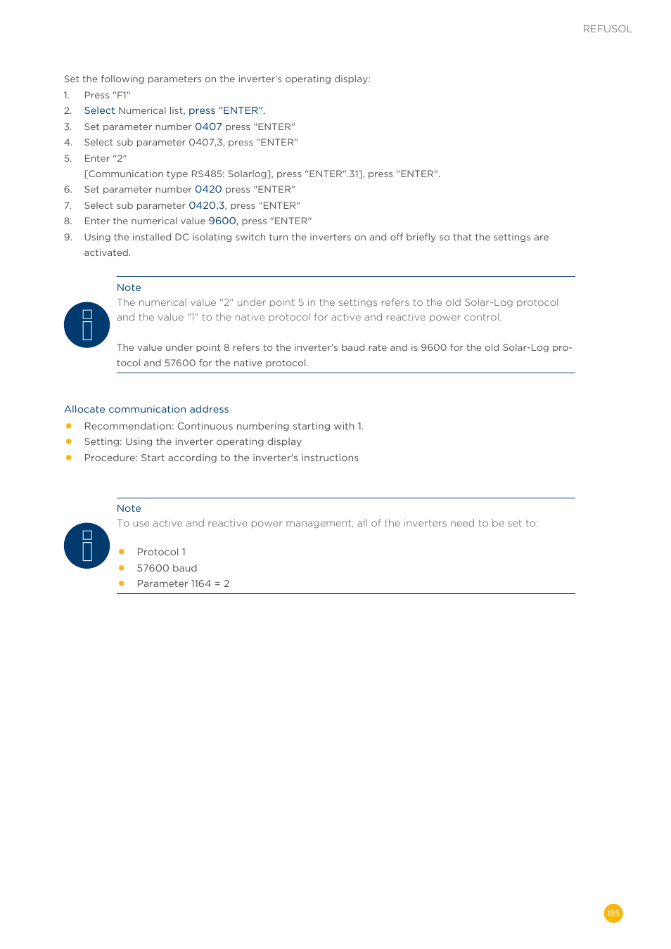 Solare Datensysteme Solar-Log User Manual | Page 185 / 311