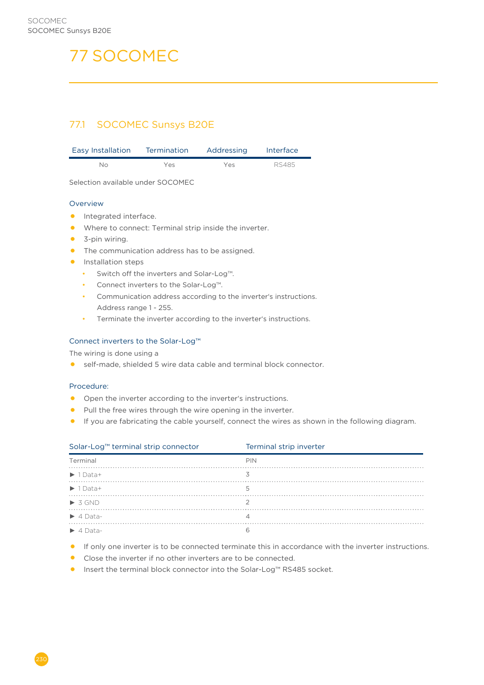 77 socomec | Solare Datensysteme Solar-Log User Manual | Page 230 / 311