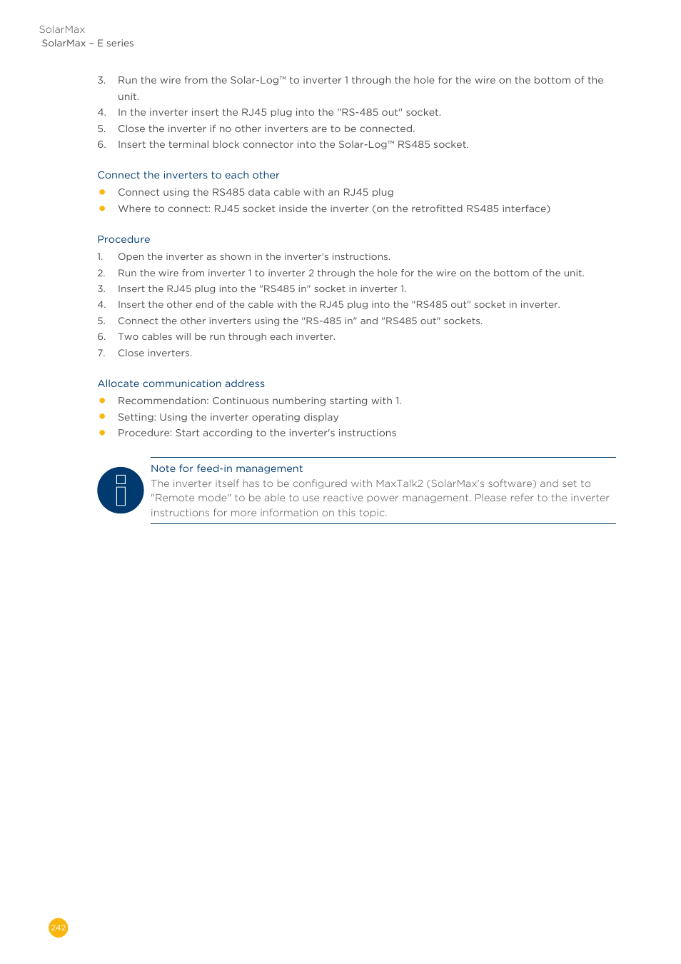 Solare Datensysteme Solar-Log User Manual | Page 242 / 311