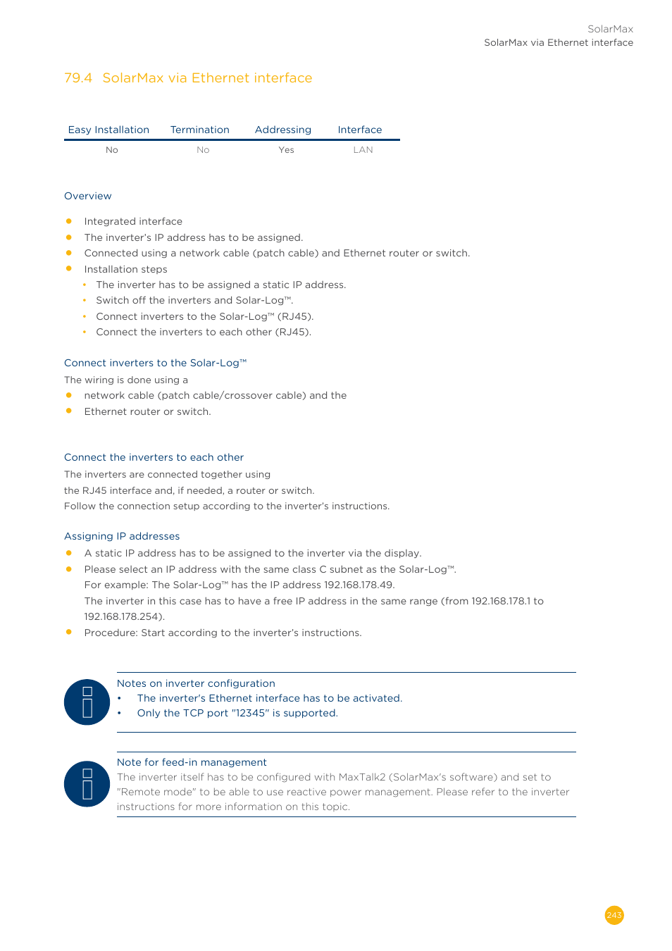 Solare Datensysteme Solar-Log User Manual | Page 243 / 311