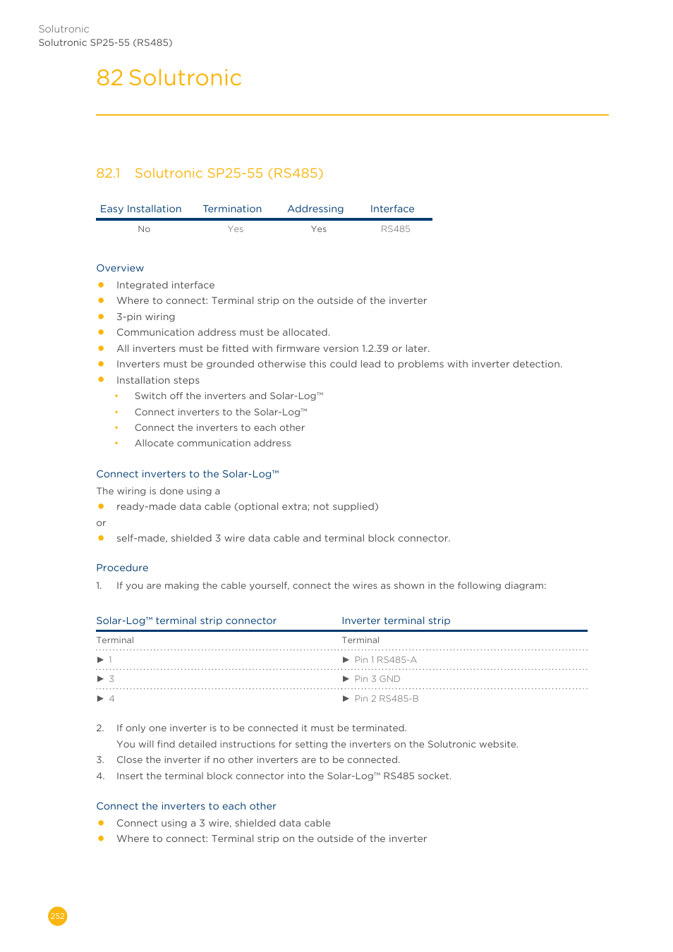 82 solutronic | Solare Datensysteme Solar-Log User Manual | Page 252 / 311