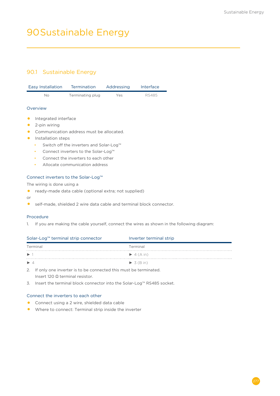 90 sustainable energy, 90�1 sustainable energy | Solare Datensysteme Solar-Log User Manual | Page 277 / 311