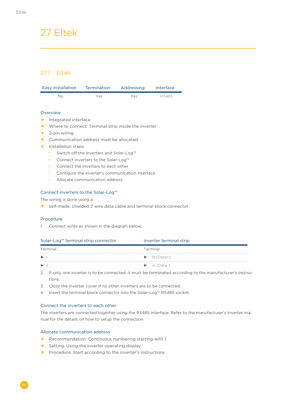 27 eltek, 27�1 eltek | Solare Datensysteme Solar-Log User Manual | Page 94 / 311