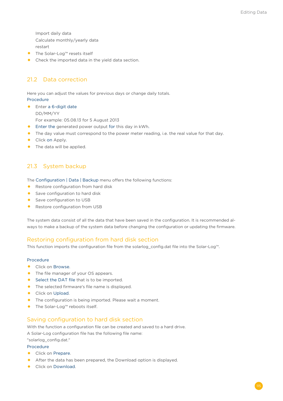 Solare Datensysteme Solar-Log User Manual | Page 115 / 242