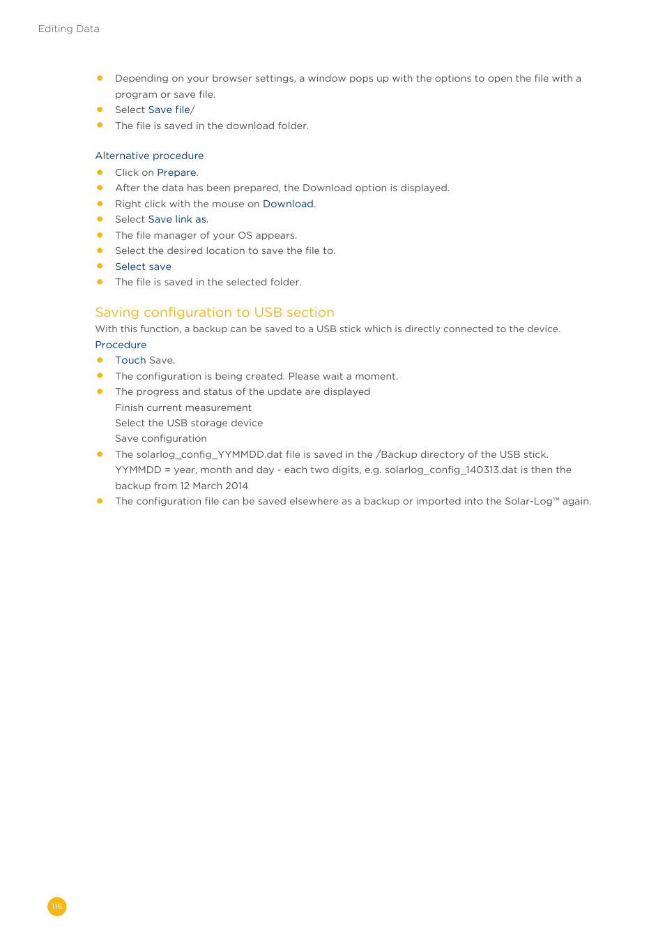 Solare Datensysteme Solar-Log User Manual | Page 116 / 242