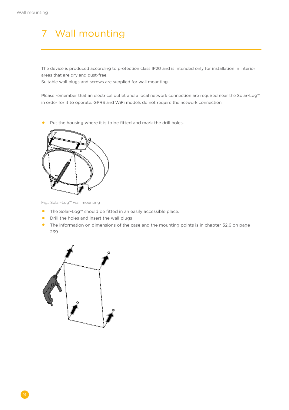 7 wall mounting | Solare Datensysteme Solar-Log User Manual | Page 16 / 242