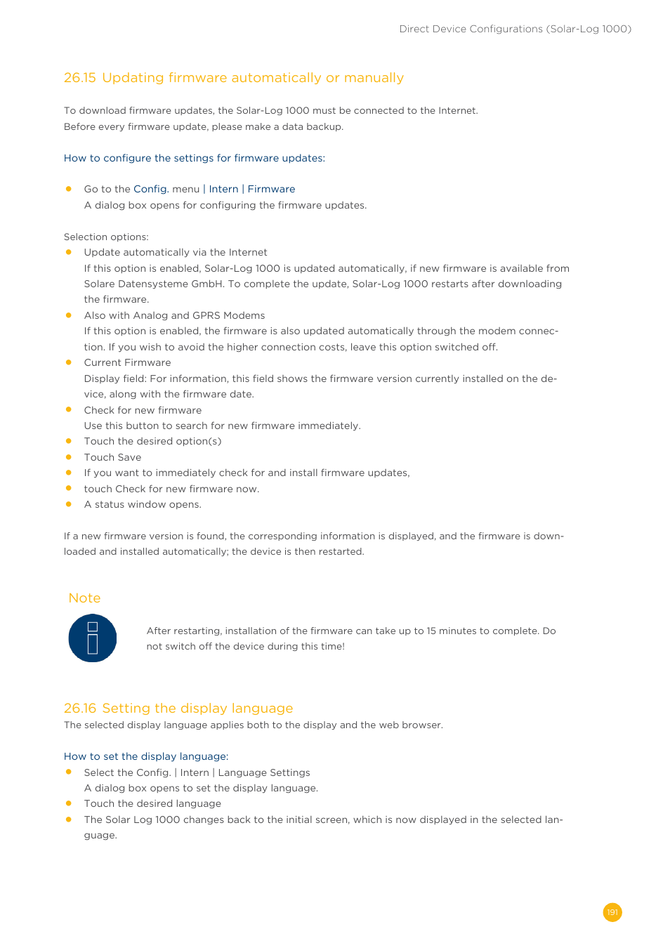 Solare Datensysteme Solar-Log User Manual | Page 191 / 242