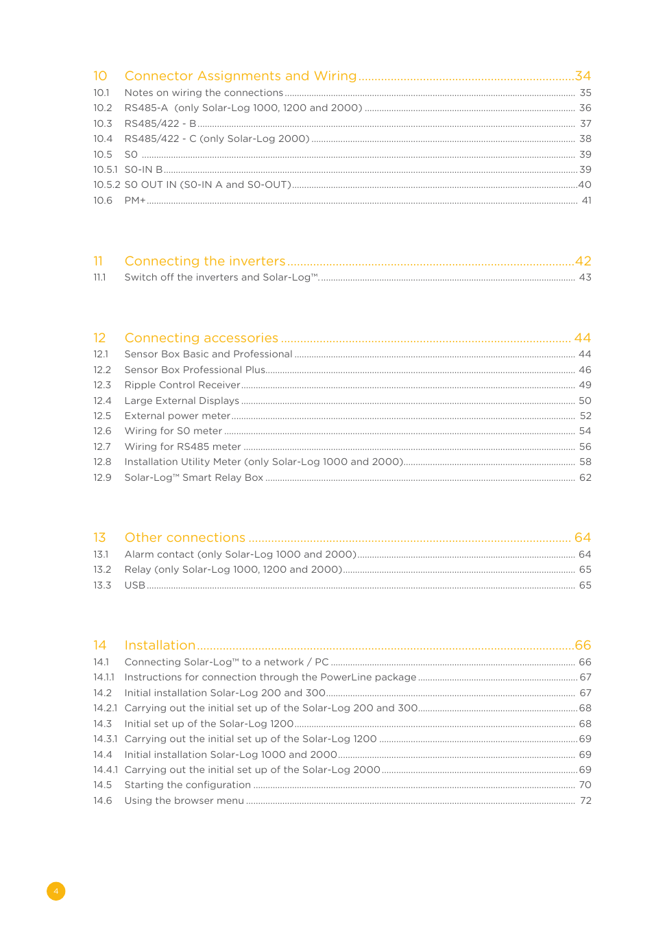 Solare Datensysteme Solar-Log User Manual | Page 4 / 242