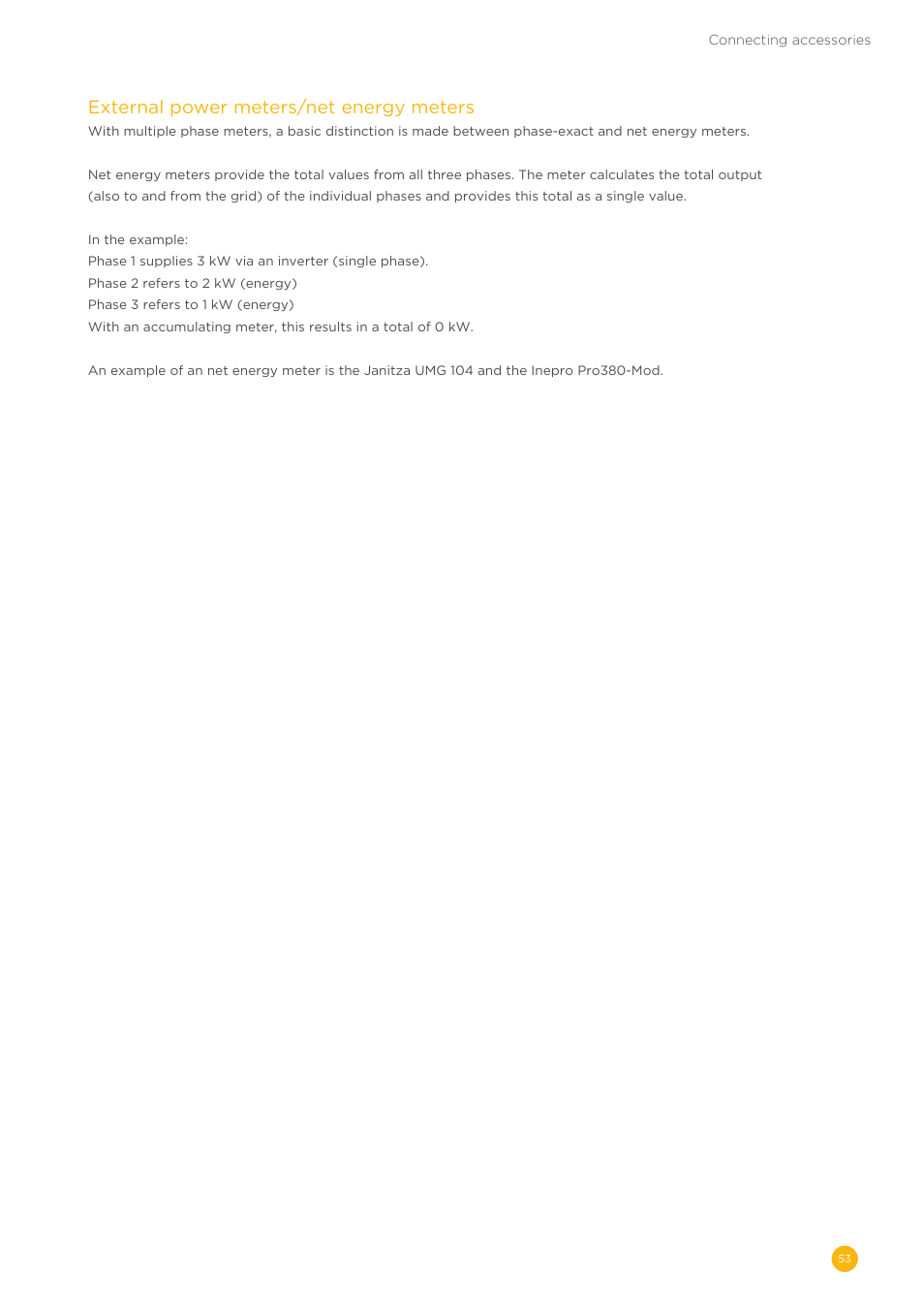 External power meters/net energy meters | Solare Datensysteme Solar-Log User Manual | Page 53 / 242