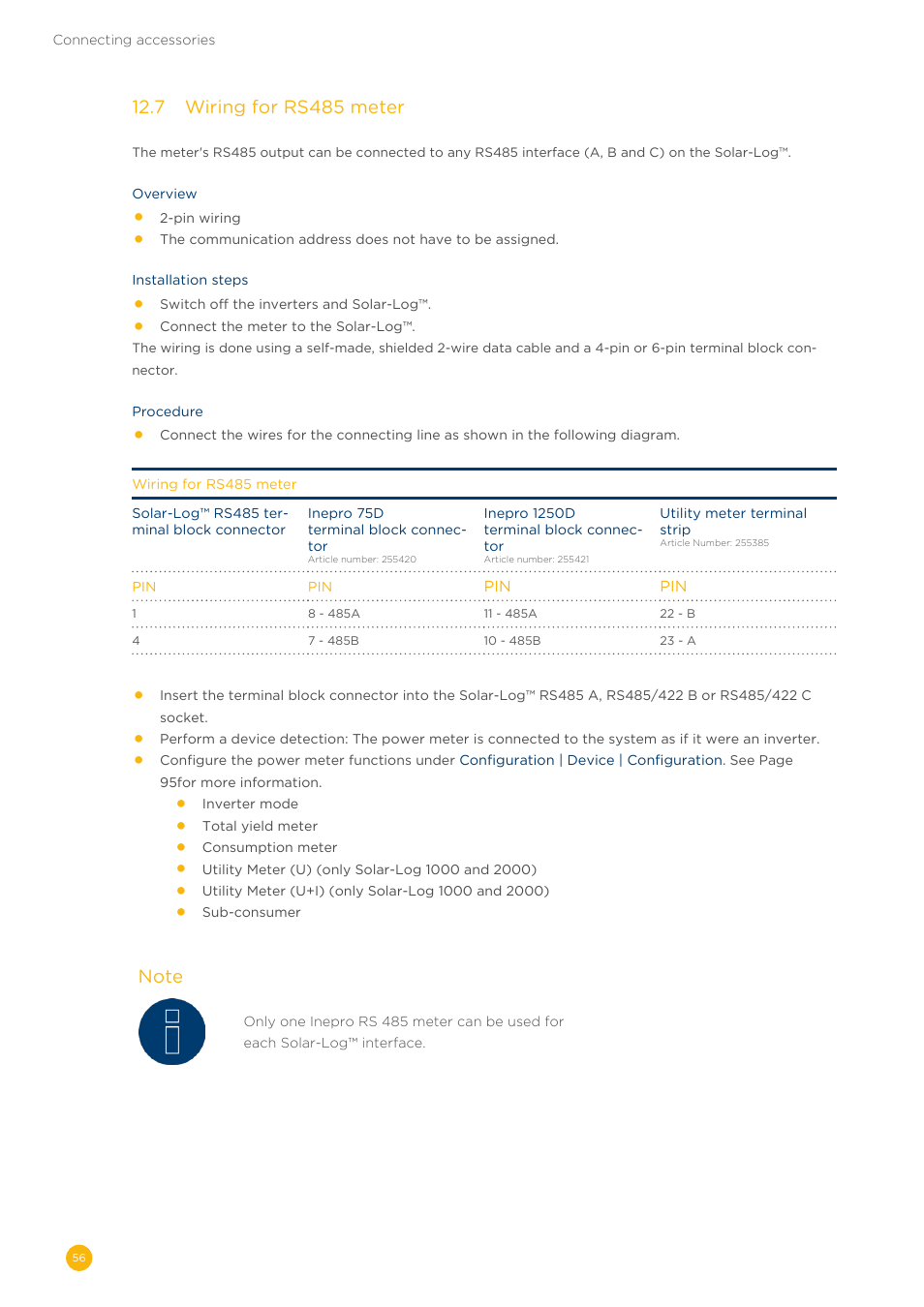 Solare Datensysteme Solar-Log User Manual | Page 56 / 242