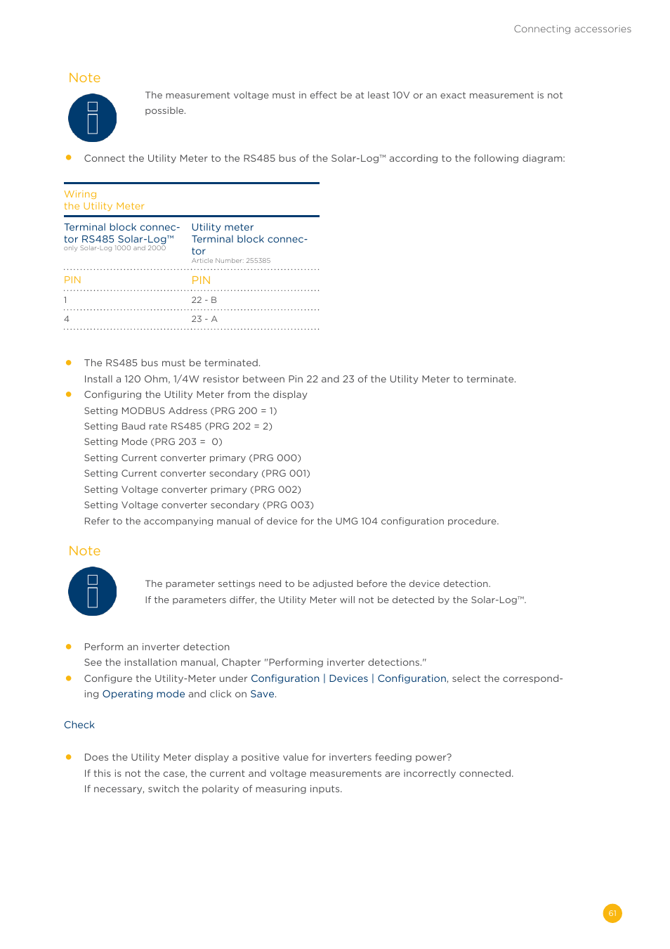 Solare Datensysteme Solar-Log User Manual | Page 61 / 242