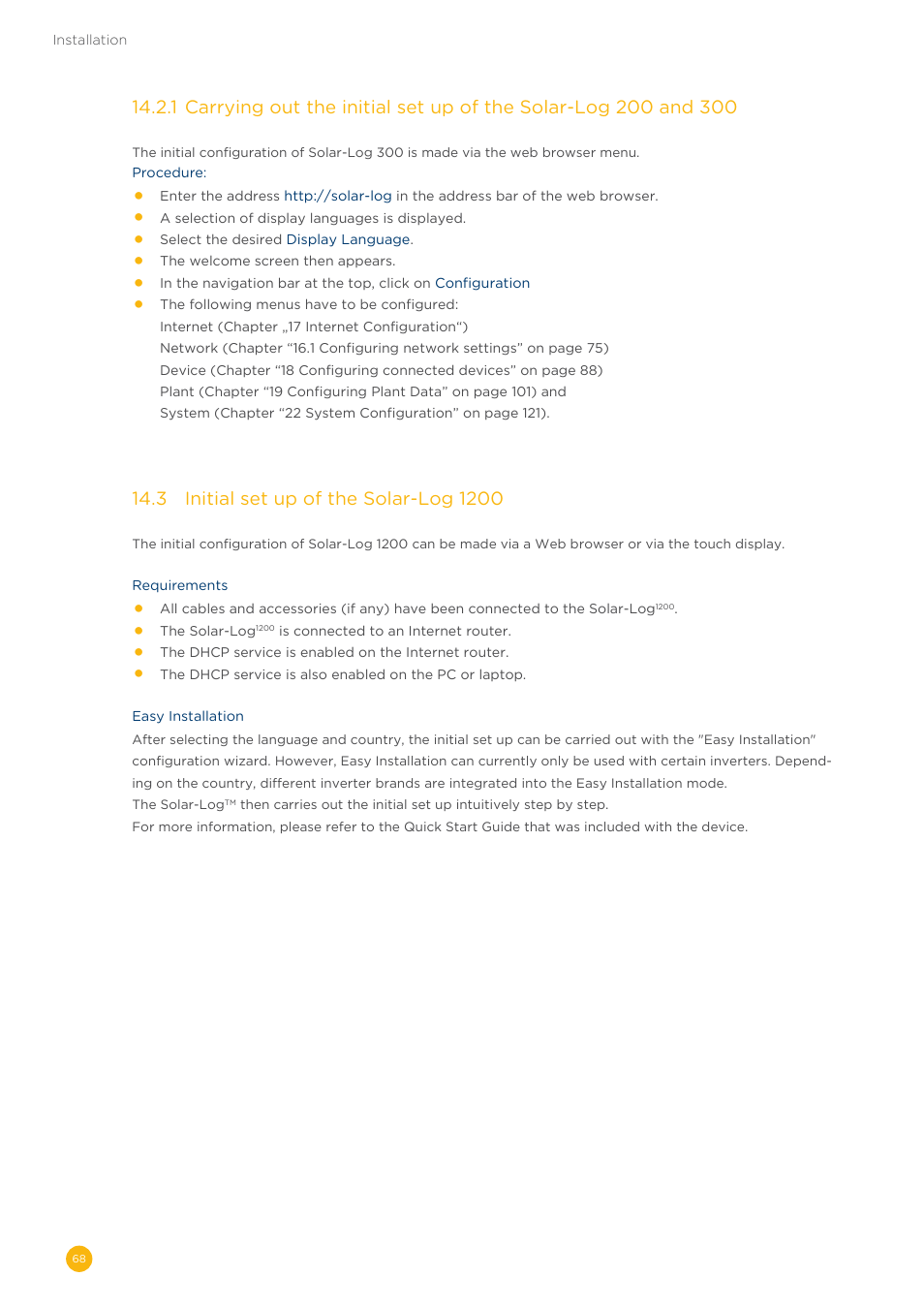 Solare Datensysteme Solar-Log User Manual | Page 68 / 242