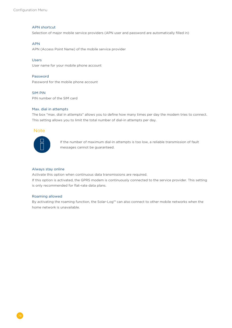 Solare Datensysteme Solar-Log User Manual | Page 78 / 242