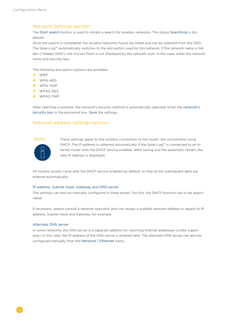Solare Datensysteme Solar-Log User Manual | Page 82 / 242
