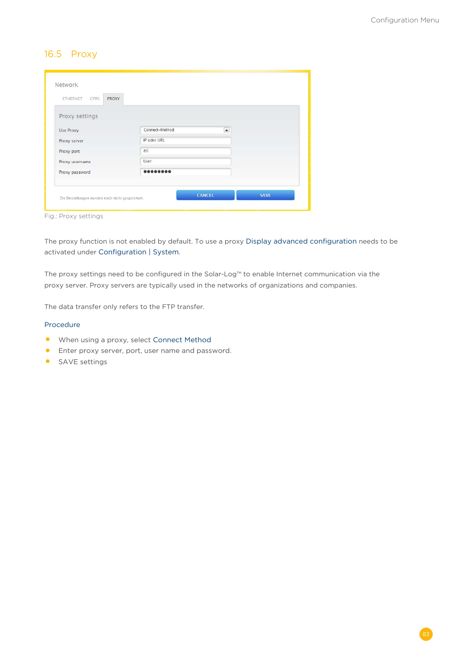 Solare Datensysteme Solar-Log User Manual | Page 83 / 242