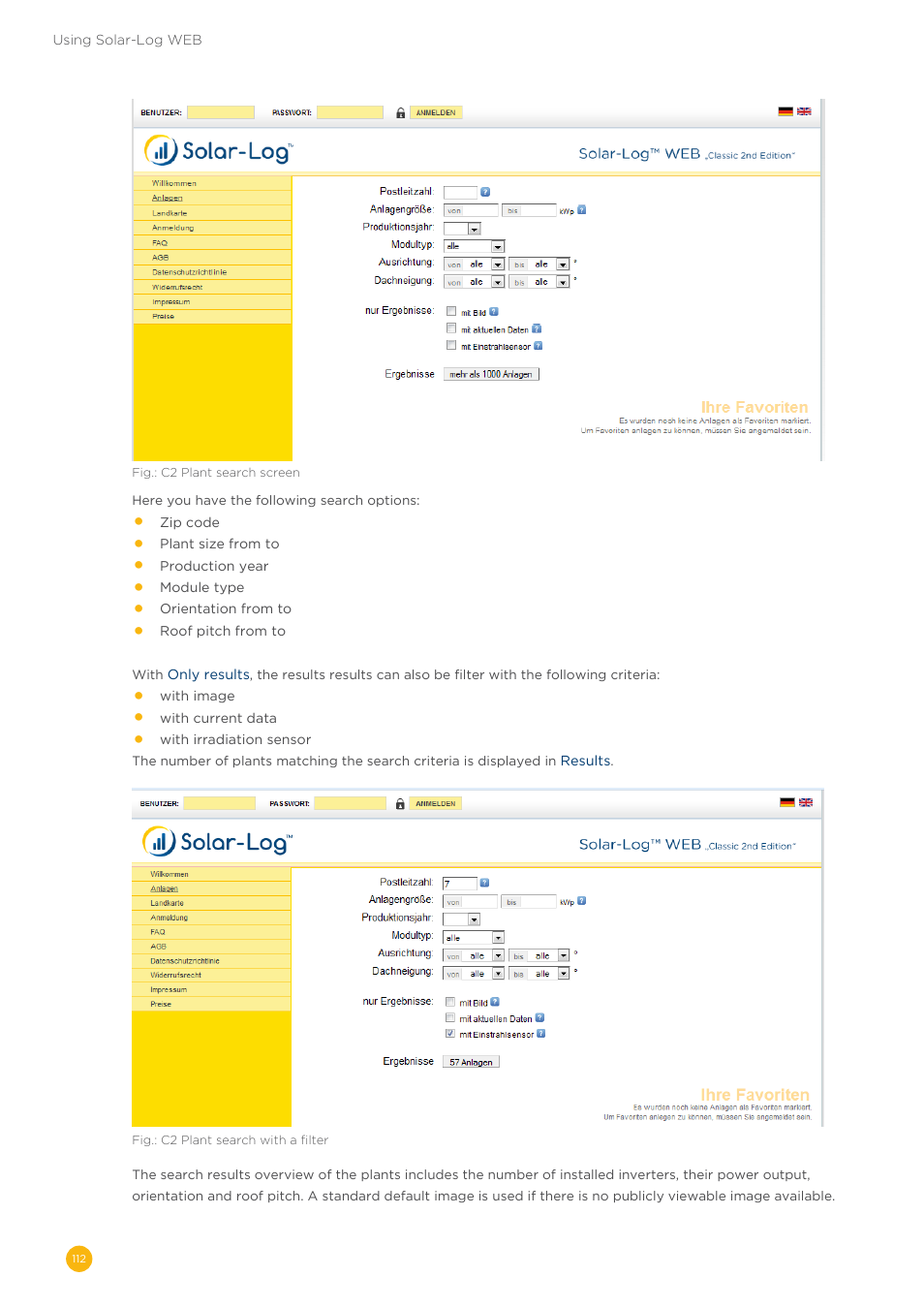 Solare Datensysteme Solar-Log User Manual | Page 112 / 173