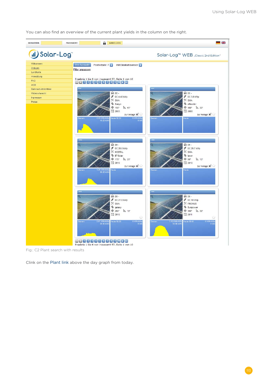 Solare Datensysteme Solar-Log User Manual | Page 113 / 173