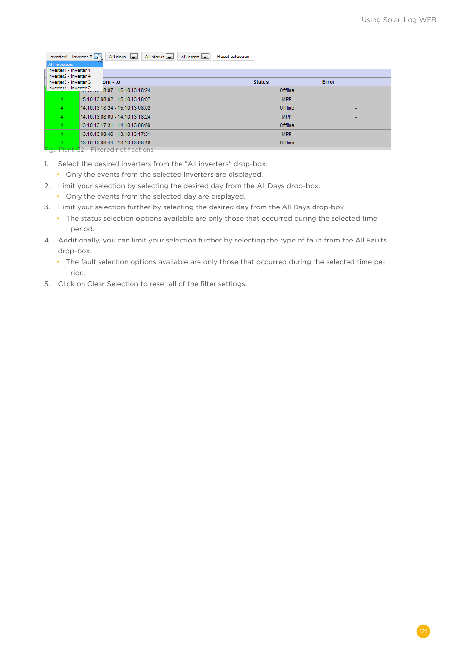 Solare Datensysteme Solar-Log User Manual | Page 121 / 173