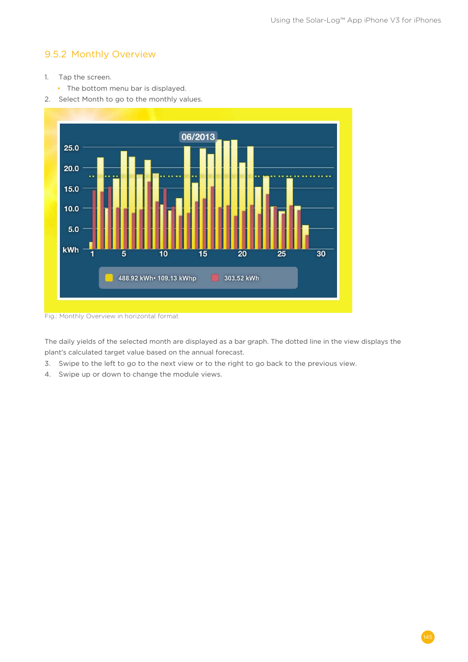 9�5�2 monthly overview | Solare Datensysteme Solar-Log User Manual | Page 145 / 173