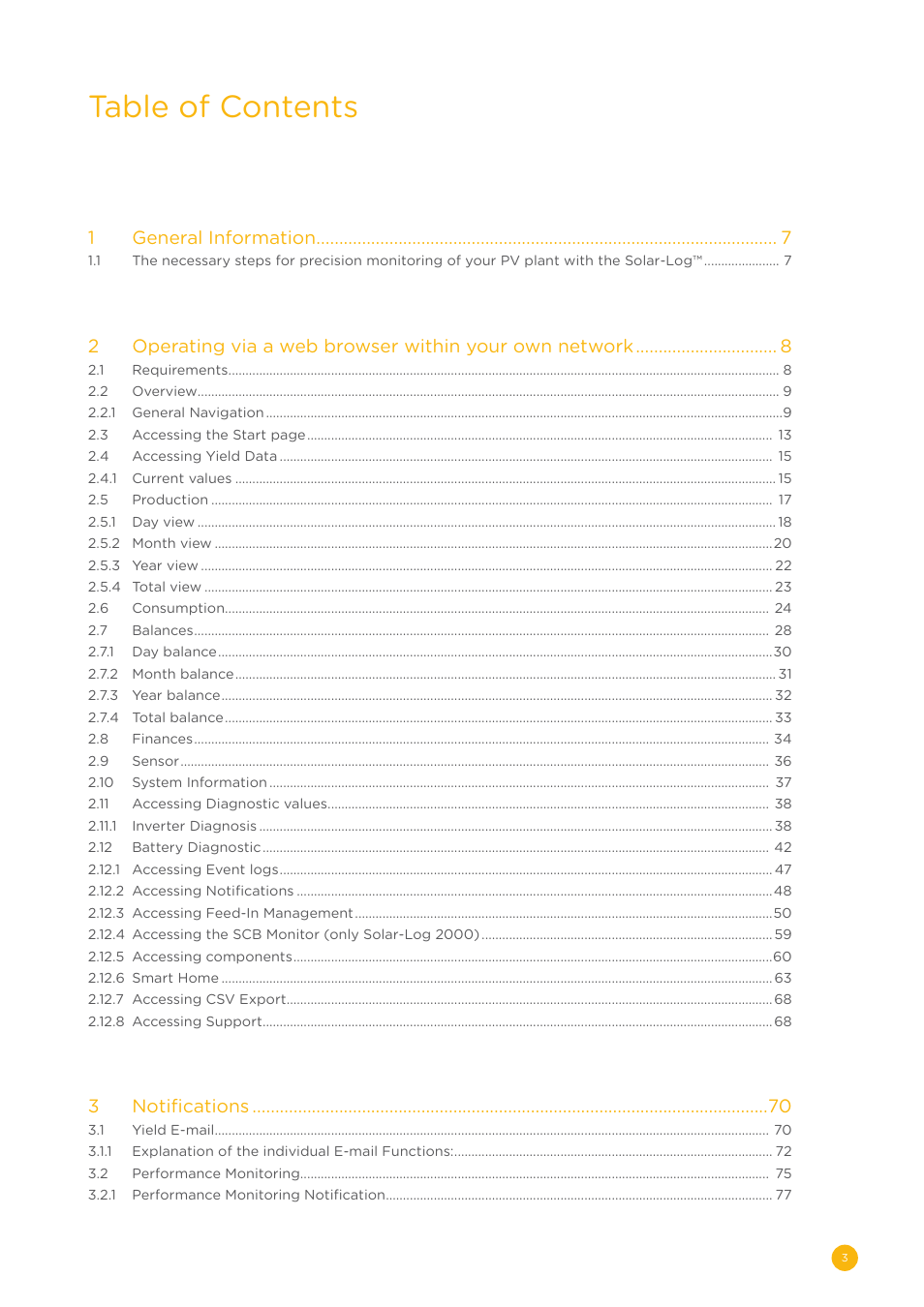 Solare Datensysteme Solar-Log User Manual | Page 3 / 173