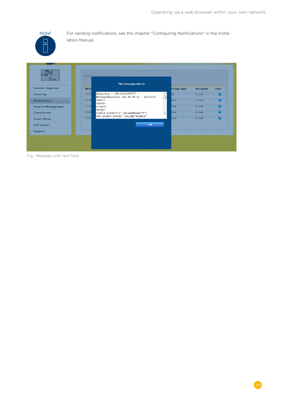 Solare Datensysteme Solar-Log User Manual | Page 49 / 173