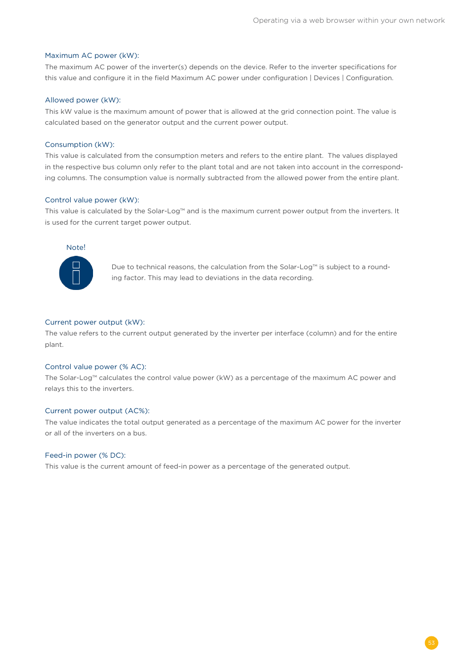 Solare Datensysteme Solar-Log User Manual | Page 53 / 173