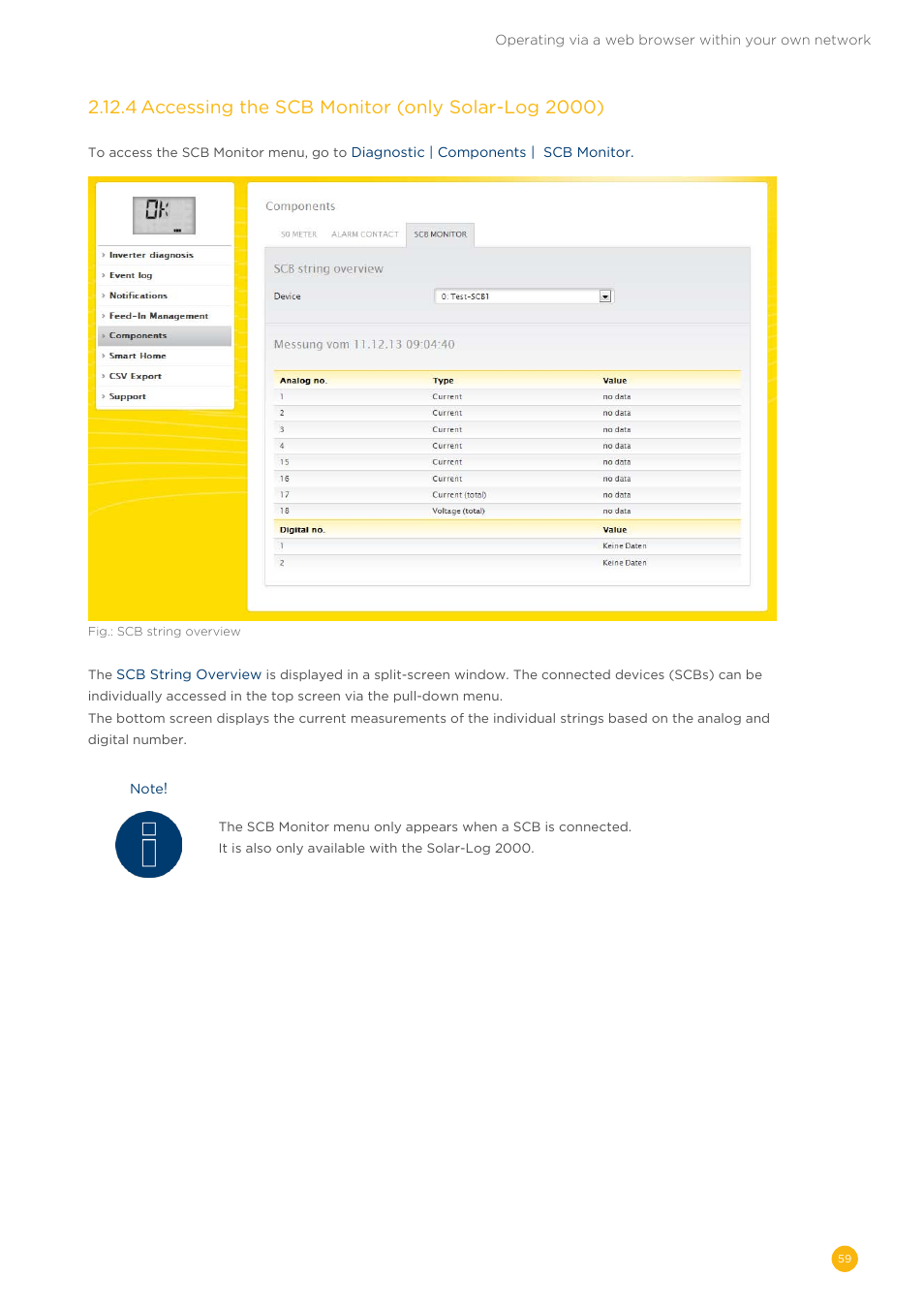 Solare Datensysteme Solar-Log User Manual | Page 59 / 173