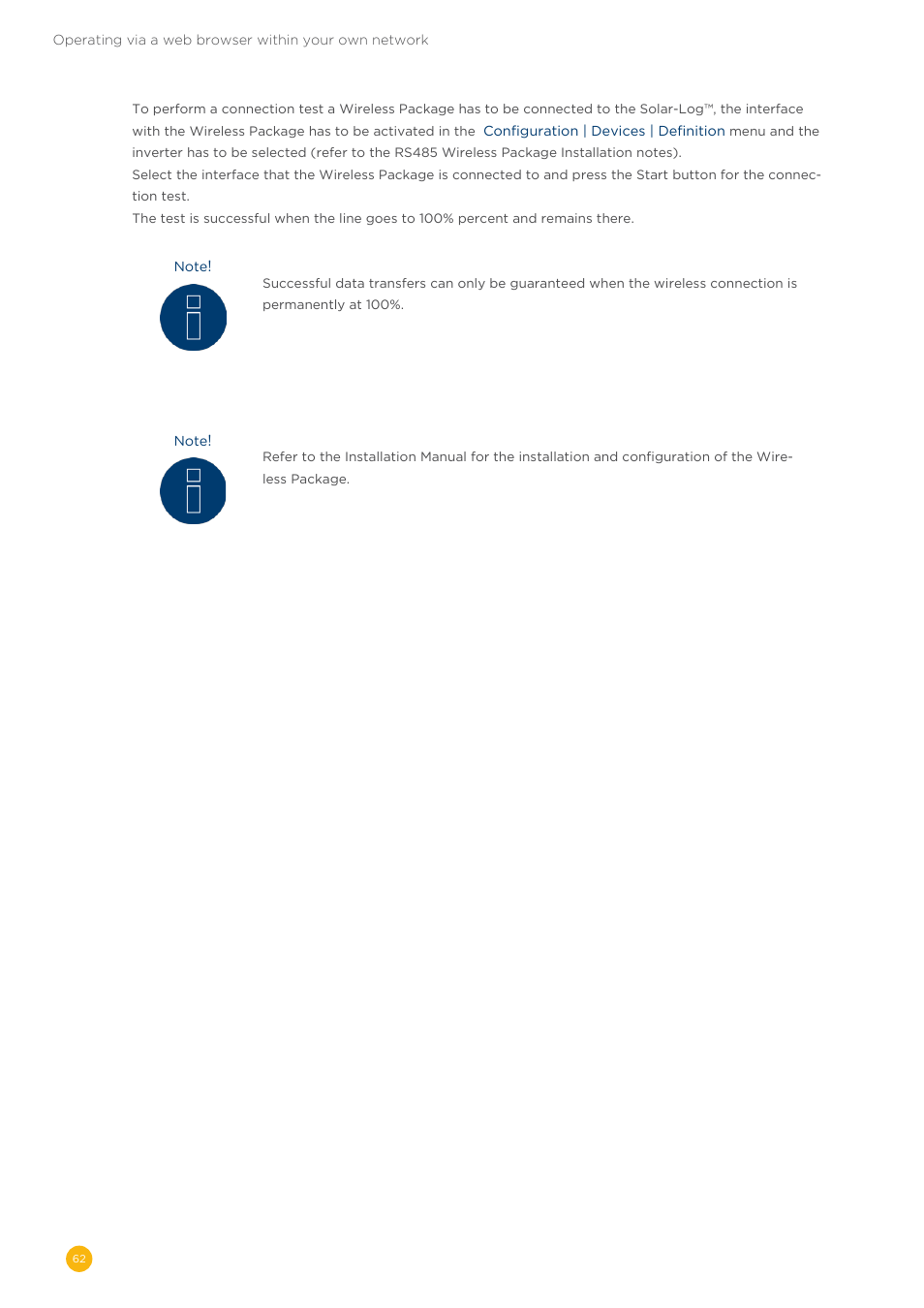 Solare Datensysteme Solar-Log User Manual | Page 62 / 173