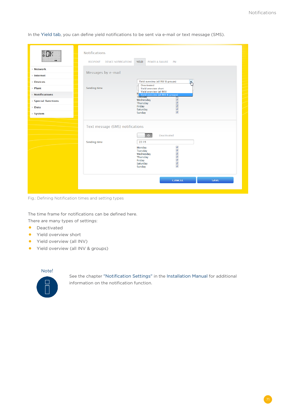 Solare Datensysteme Solar-Log User Manual | Page 71 / 173
