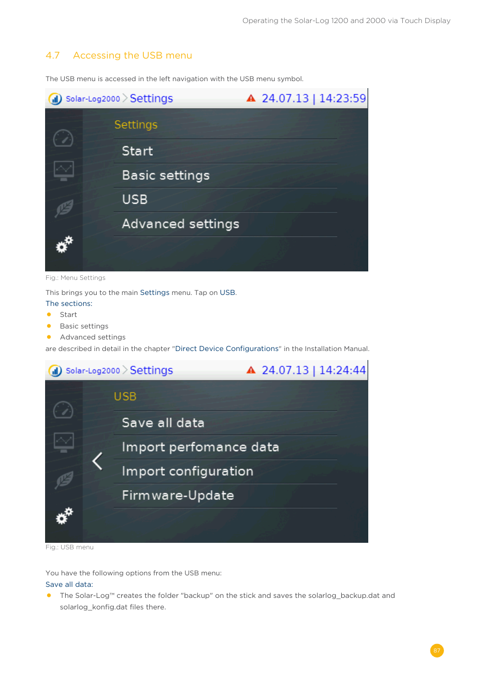 Solare Datensysteme Solar-Log User Manual | Page 87 / 173