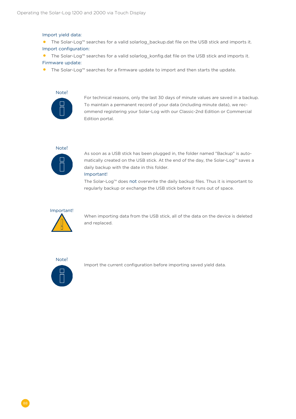 Solare Datensysteme Solar-Log User Manual | Page 88 / 173