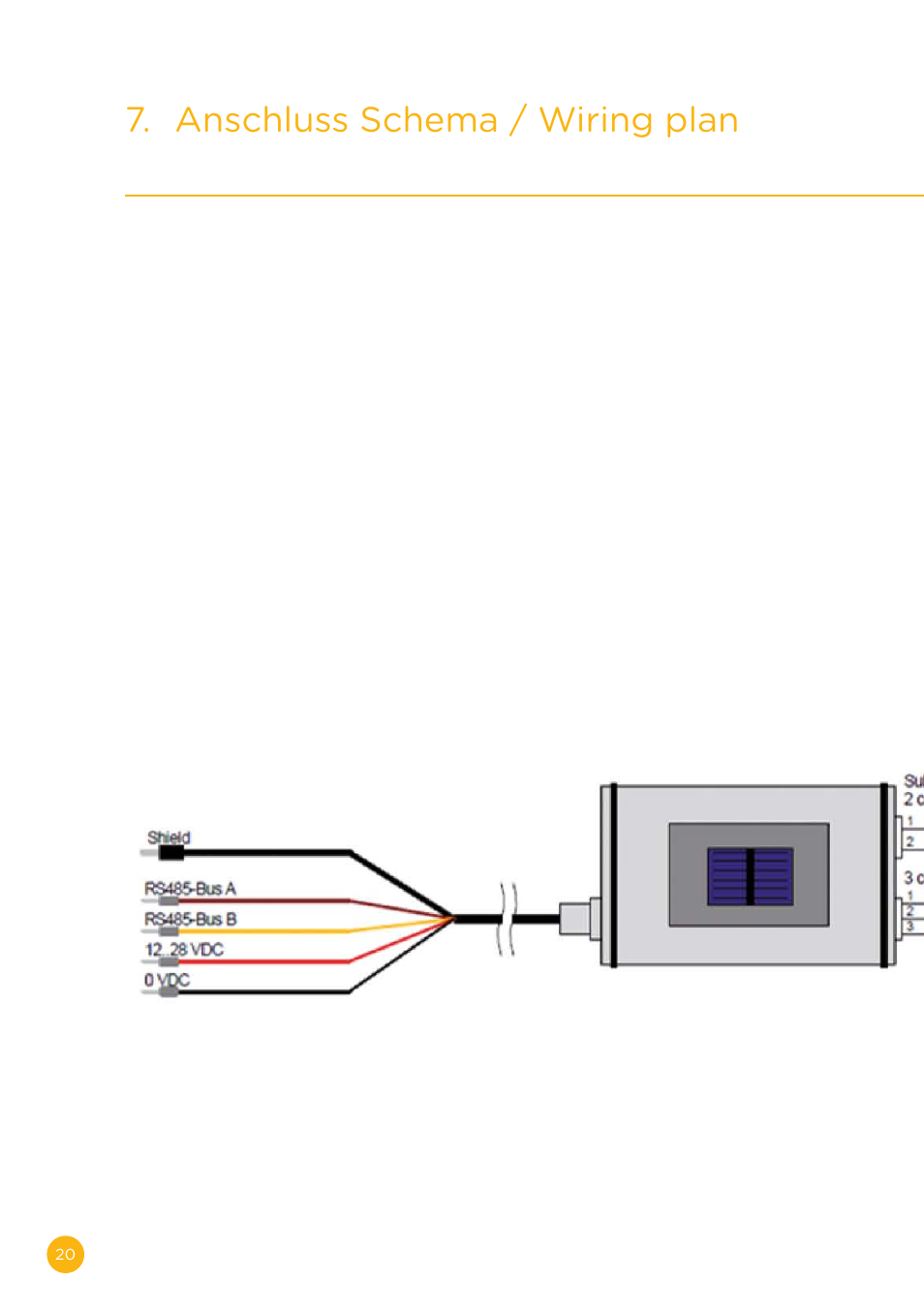 Anschluss schema / wiring plan | Solare Datensysteme Solar-Log Sensor Box Professional Plus User Manual | Page 20 / 24