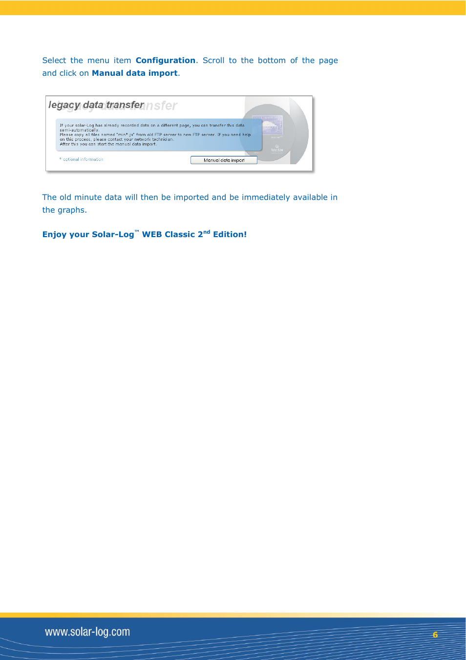 Solare Datensysteme Solar-Log WEB Classic 2nd Edition User Manual | Page 6 / 7