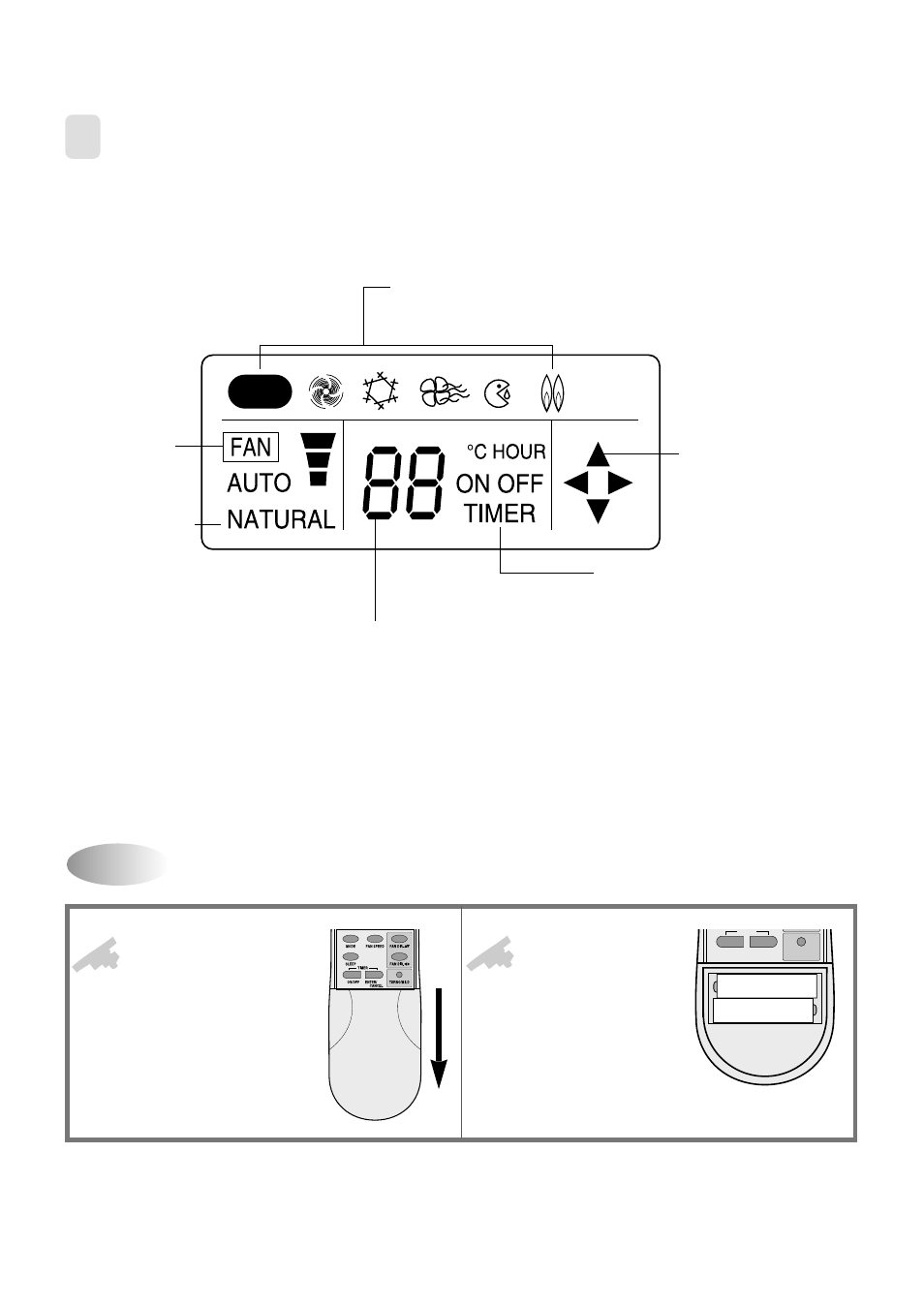 Remote controller display, Replacing batteries | Daewoo DPB-280LH User Manual | Page 13 / 51