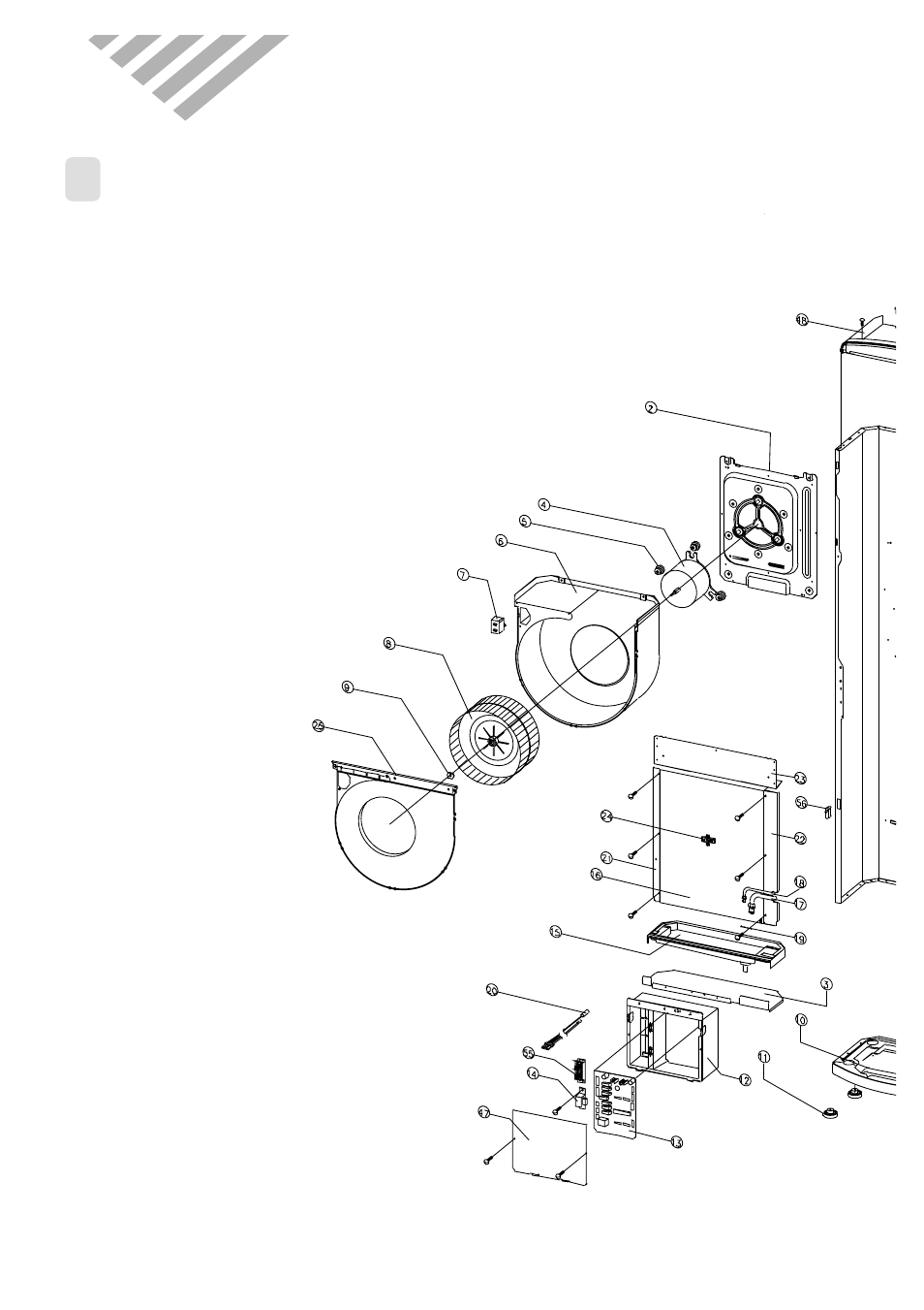 Exploded diagram | Daewoo DPB-280LH User Manual | Page 44 / 51