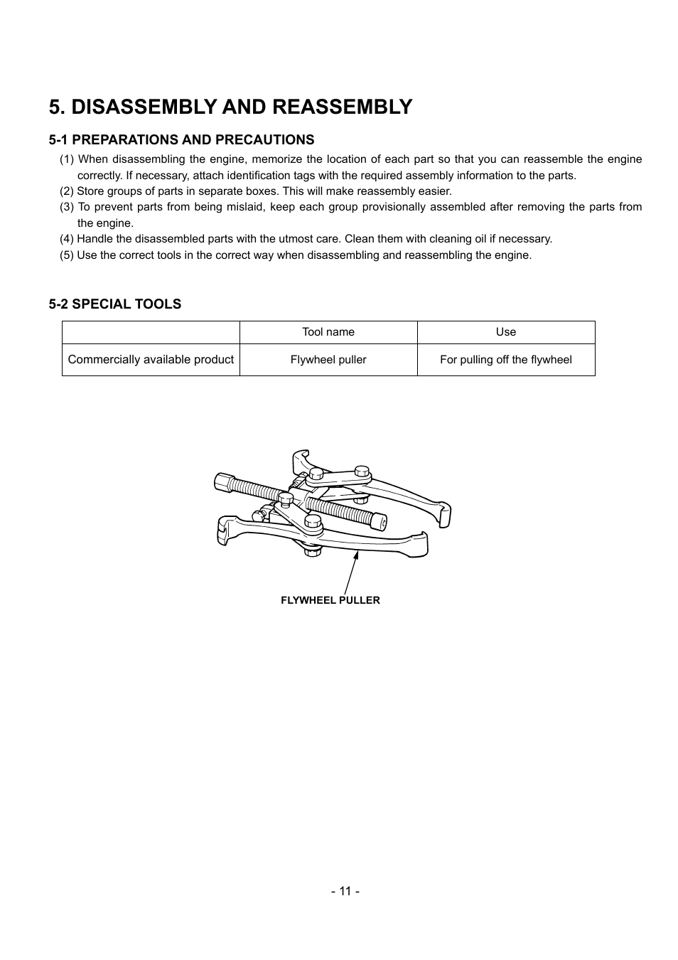 Disassembly and reassembly | Subaru Robin EX30 User Manual | Page 14 / 78